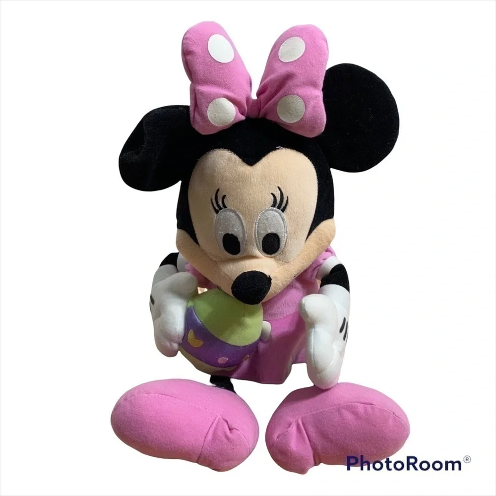 Minnie Mouse Easter Egg Plush Stuffed Animal Disney Pink Kids Toy